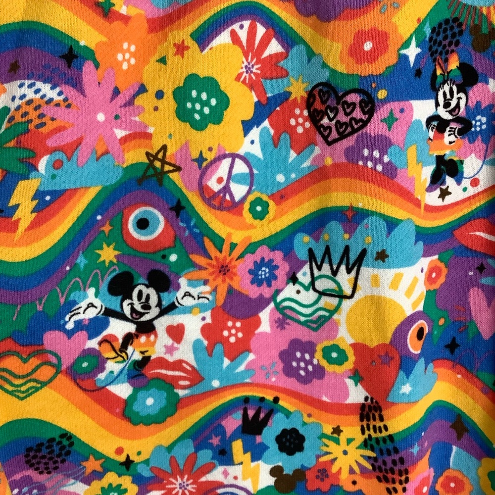 Disney Pride Multicolor Women's Sweats Shorts - Picture 4 of 6
